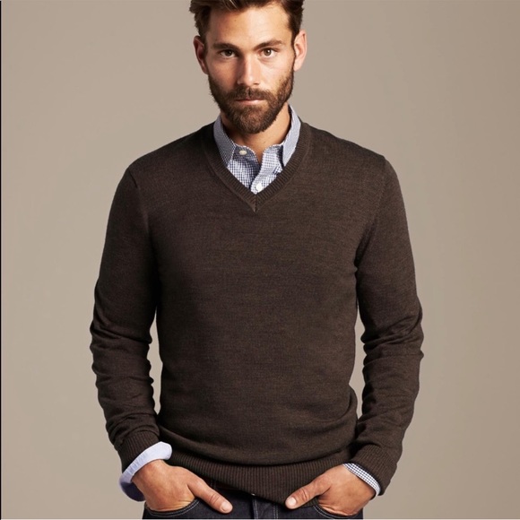 Banana Republic Mens Merino Extra Fine 